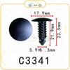 Chốt nhựa C3341 dùng cho xe Ford sản xuất với độ chính xác cao