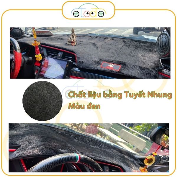 Thảm chống nóng Taplo xe ô tô chất liệu nhung mềm mịn, cao cấp dành cho xe BYD M6 năm 2024