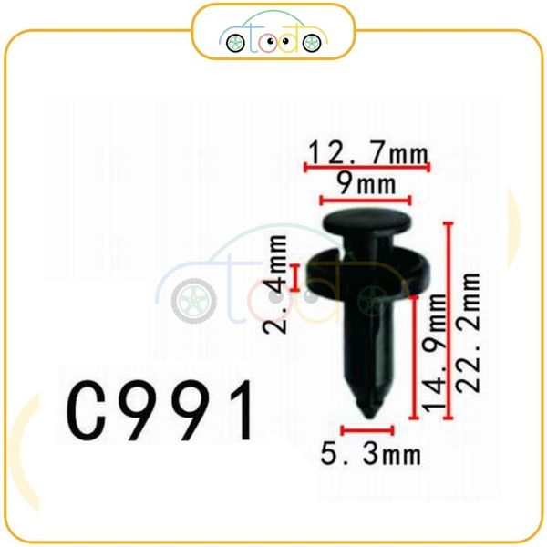 Chốt nhựa C991 dùng cho xe Toyota sản xuất với độ chính xác cao