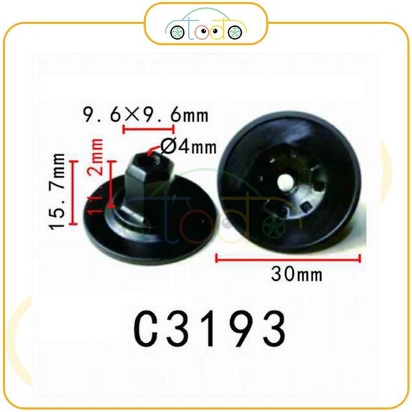 chốt nhựa C3193 dùng cho xe Volkswagen sản xuất với độ chính xác cao
