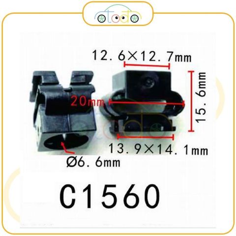 Chốt nhựa C1560 dùng cho xe Audi sản xuất với độ chính xác cao