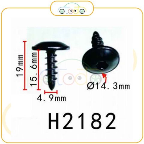Chốt nhựa H2182 dùng cho xe Audi/ Volkswagen sản xuất với độ chính xác cao