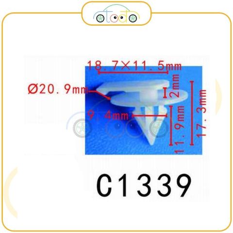 Chốt nhựa C1339 dùng cho xe Mercedes Benz sản xuất với độ chính xác cao