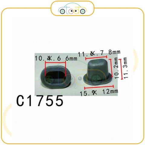 Chốt nhựa C1755 dùng cho xe Nissan sản xuất với độ chính xác cao