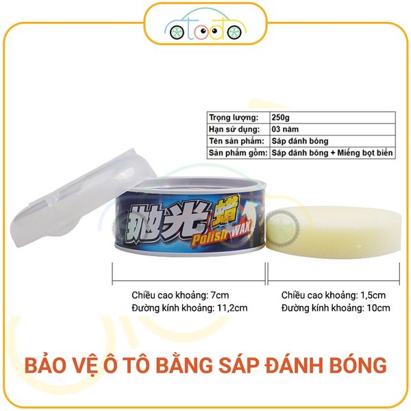 Sáp đánh bóng xe, sửa chữa vết xước, đánh bóng bảo vệ sơn xe