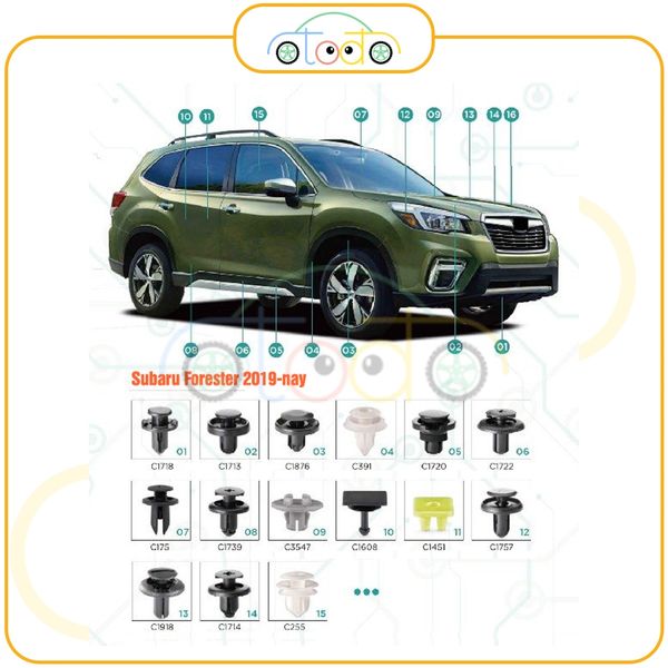 Chốt nhựa C85 dùng cho xe Honda/ Nissan/ Subaru/ Suzuki sản xuất với độ chính xác cao