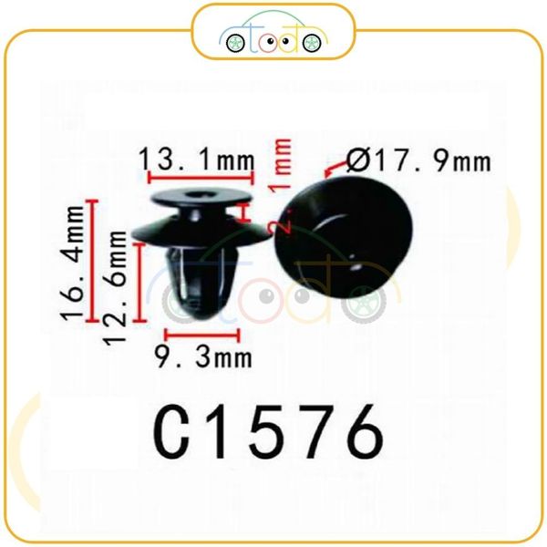 Chốt nhựa C1576 dùng cho xe Audi sản xuất với độ chính xác cao