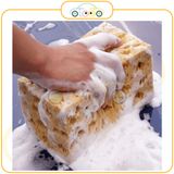 Miếng bọt biển rửa xe chuyên dụng cho xe ô tô, miếng xốp tổ ong dày dặn thấm hút đa năng khi rửa xe