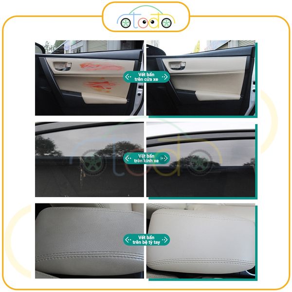 Chai xịt bọt tẩy rửa đa năng nội thất ô tô, ghế da, vệ sinh không cần nước