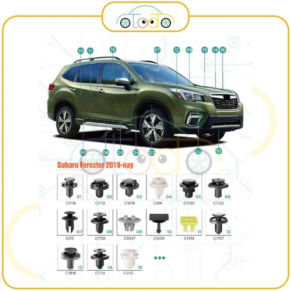 Chốt nhựa C67 dùng cho xe General Motors/ Honda/ Mitsubishi/ Isuzu/ Toyota sản xuất với độ chính xác cao