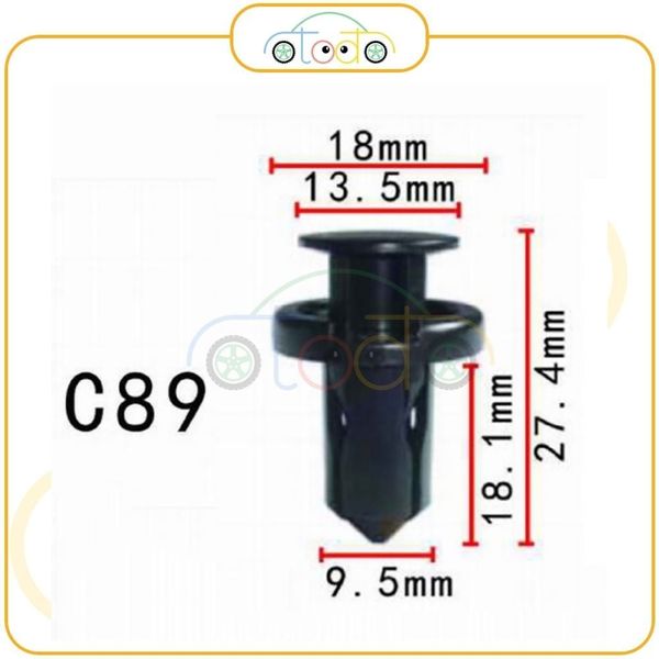 Chốt nhựa C89 dùng cho xe Nissan/ Toyota sản xuất với độ chính xác cao
