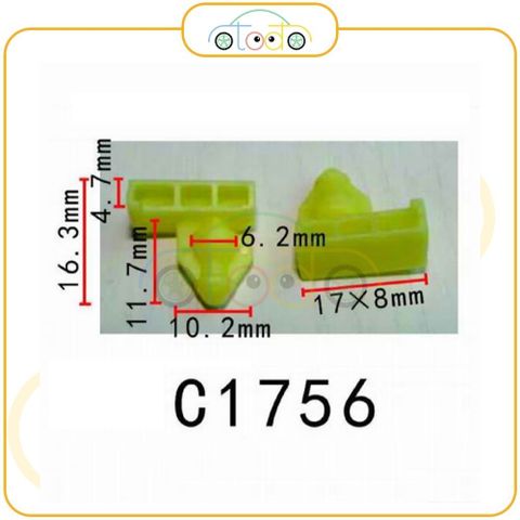 Chốt nhựa C1756 dùng cho xe Nissan sản xuất với độ chính xác cao