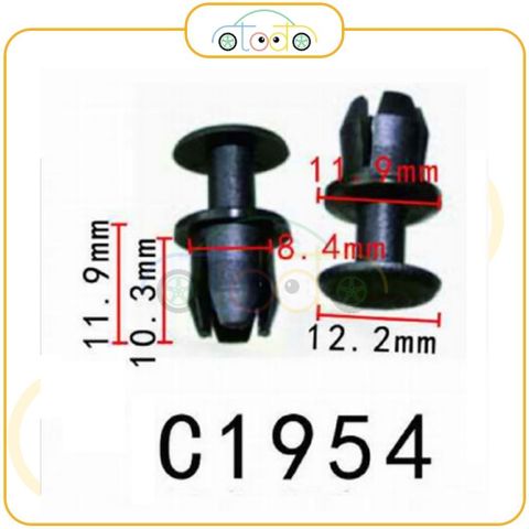 Chốt nhựa C1954 dùng cho xe Mercedes Benz sản xuất với độ chính xác cao