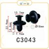Chốt nhựa C3043 dùng cho xe Hyundai - Kia sản xuất với độ chính xác cao