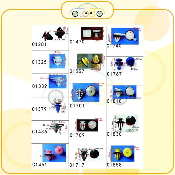 Chốt nhựa C3172 dùng cho xe Other sản xuất với độ chính xác cao