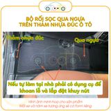 Bộ thảm rối sọc qua ngựa dành cho xe 7 chỗ Honda CRV năm 2018-2024 theo form thảm nhựa đúc