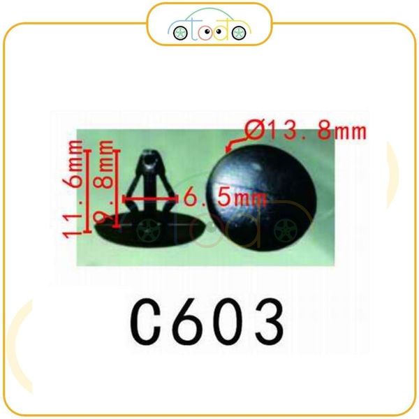 Chốt nhựa C603 dùng cho xe Ford/ Mazda sản xuất với độ chính xác cao