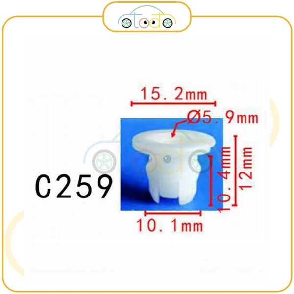 Chốt nhựa C259 dùng cho xe Mitsubishi sản xuất với độ chính xác cao