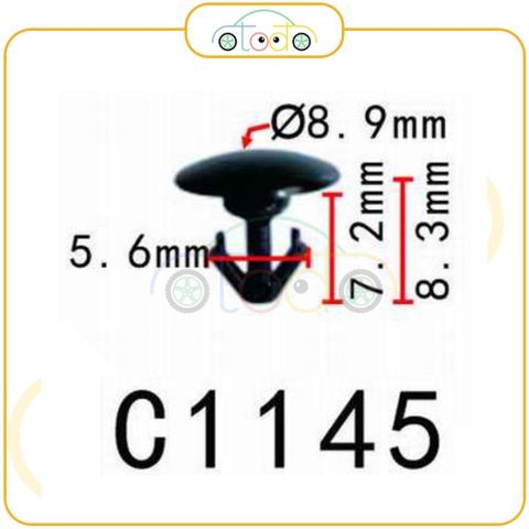 Chốt nhựa C1145 dùng cho xe Mazda/ Nissan sản xuất với độ chính xác cao