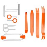 Bộ dụng cụ 12 món  tháo lắp tấm ốp cửa xe, tấm ốp trần, nẹp nhựa dành cho người làm nội thất ô tô