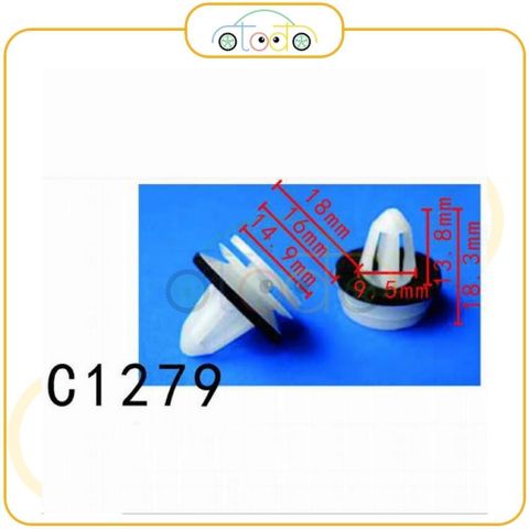 Chốt nhựa C1279 dùng cho xe Volkswagen sản xuất với độ chính xác cao