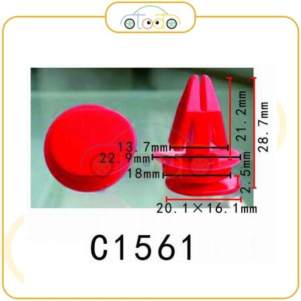 Chốt nhựa C1561 dùng cho xe Mercedes Benz sản xuất với độ chính xác cao