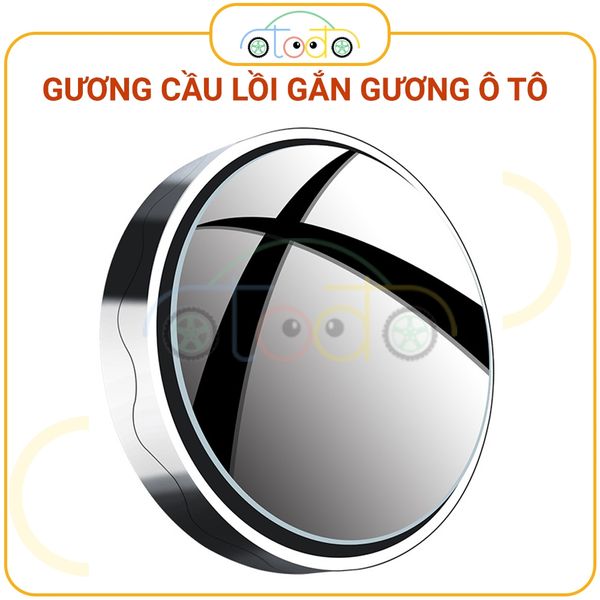 Gương chiếu hậu ô tô cốc hút, gương tròn nhỏ, gương phụ lùi ô tô, gương quan sát điểm mù khi lái xe
