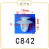 Chốt nhựa C842 dùng cho xe Mercedes Benz sản xuất với độ chính xác cao