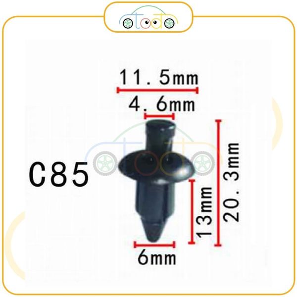 Chốt nhựa C85 dùng cho xe Honda/ Nissan/ Subaru/ Suzuki sản xuất với độ chính xác cao