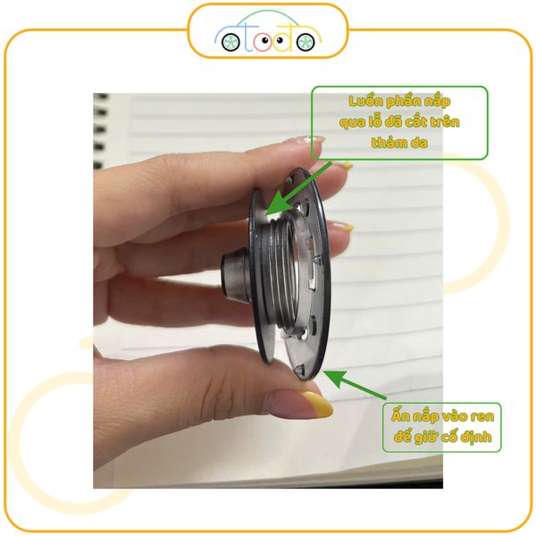 Bộ khuy nút cố định thảm sàn ô tô 5D 6D cho xe hơi 5,7 chỗ giúp giữ rối không bị xô lệch