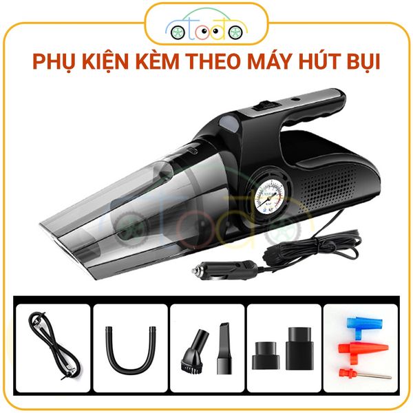 Máy hút bụi ô tô, máy bơm không khí cầm tay đa năng sử dụng trên ô tô và trong gia đình