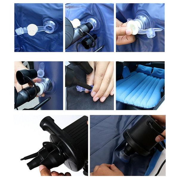 Giường hơi, Nệm hơi ô tô cao cấp phủ vải nhung thích hợp cho các chuyến dã ngoại và nghỉ ngơi trên xe hơi