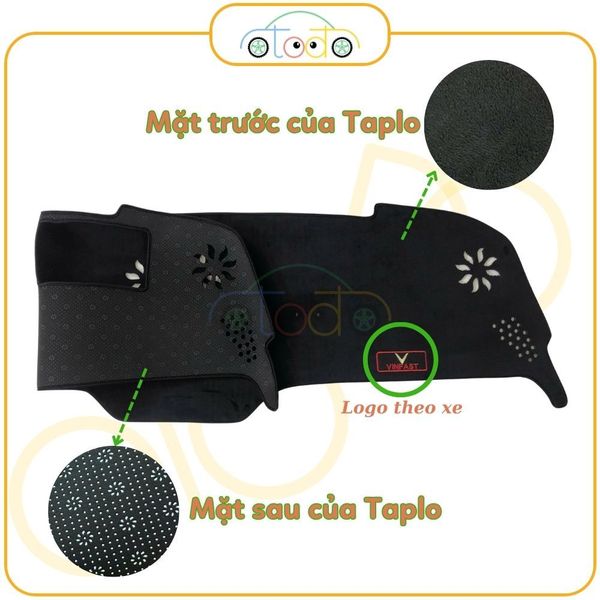 Thảm chống nóng Taplo xe ô tô chất liệu nhung mềm mịn, cao cấp dành cho xe BYD M6 năm 2024