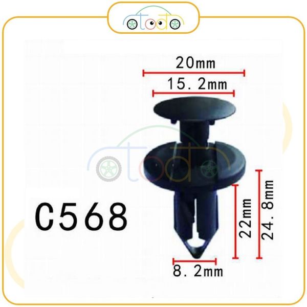 Chốt nhựa C568 dành cho xe Chrysler/ Ford/ Volkswagen/ GM/ Renault/ Land Rover  sản xuất với độ chính xác cao