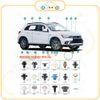 Chốt nhựa C395 dùng cho xe Mitsubishi sản xuất với độ chính xác cao