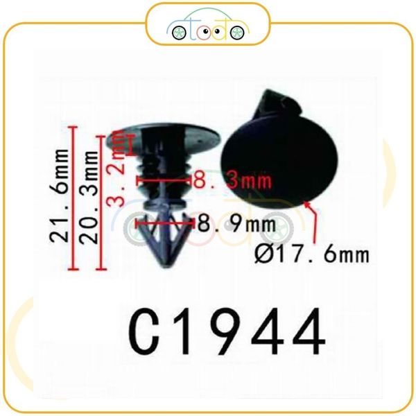 Chốt nhựa C1944 dùng cho xe Nissan sản xuất với độ chính xác cao