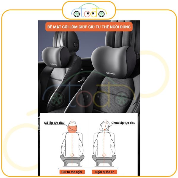Gối tựa cổ, lưng ghế ô tô bảo vệ eo, tạo cảm giác thoải mái khi lái xe