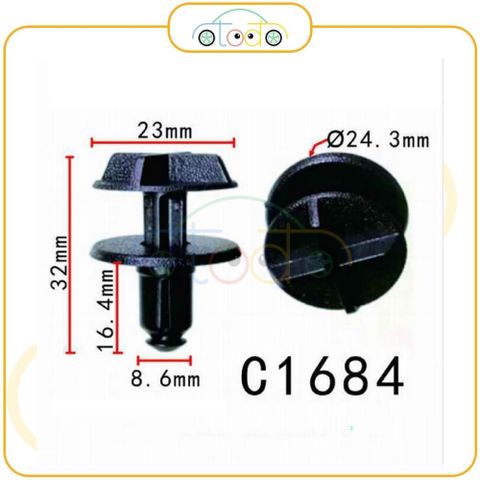 Chốt nhựa C1684 dùng cho xe General Motors/ Land Rover sản xuất với độ chính xác cao