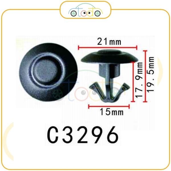 Chốt nhựa C3296 dùng cho xe Mitsubishi sản xuất với độ chính xác cao
