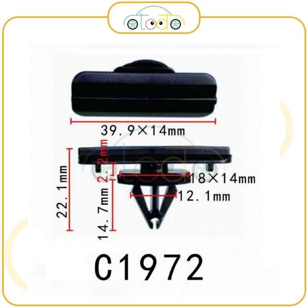 Chốt nhựa C1972 dùng cho xe Chrysler sản xuất với độ chính xác cao