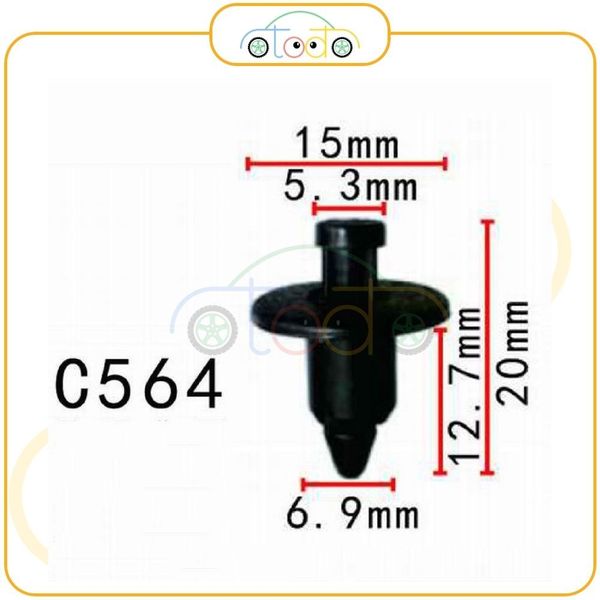 Chốt nhựa C564 dùng cho xe General Motors/ Suzuki/ Toyota sản xuất với độ chính xác cao