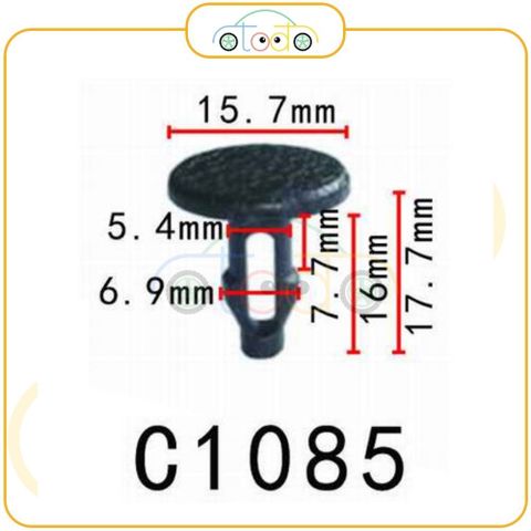 Chốt nhựa C1085 dùng cho xe Honda/ Mitsubishi/ Nissan sản xuất với độ chính xác cao