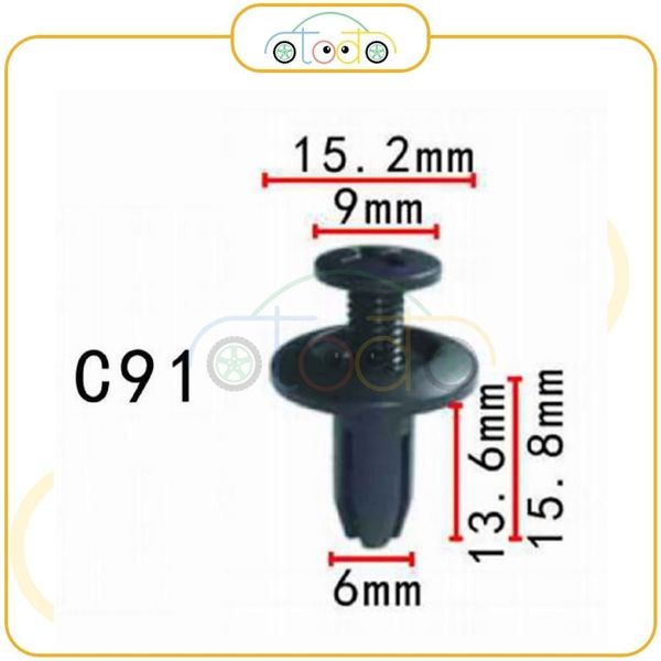 Chốt nhựa C91 dùng cho xe Honda/ Nissan sản xuất với độ chính xác cao