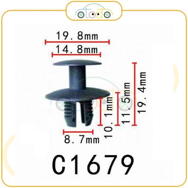Chốt nhựa C1679 dùng cho xe Mercedes Benz sản xuất với độ chính xác cao