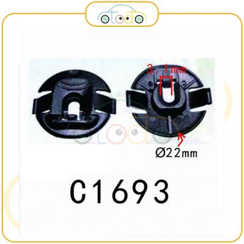 Chốt nhựa C1693 dùng cho xe Audi sản xuất với độ chính xác cao