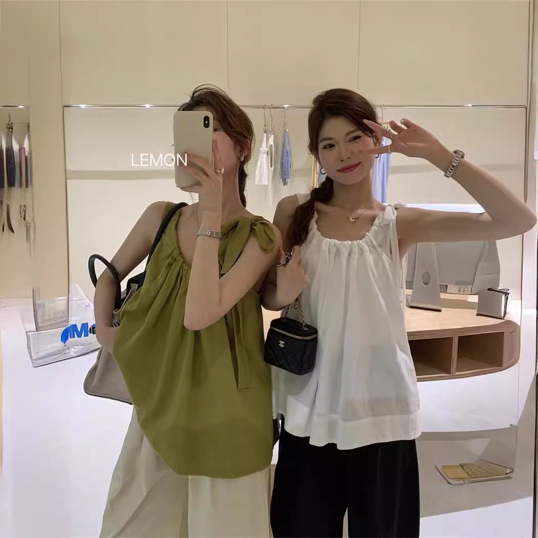  Áo Sơ Mi Không Tay Rộng Rãi 