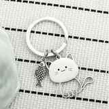  Móc Khoá Inox Cá Mèo 