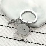  Móc Khoá Inox Cá Mèo 