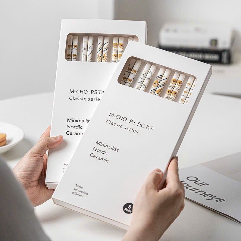  Đũa Sứ Hình Gấu 