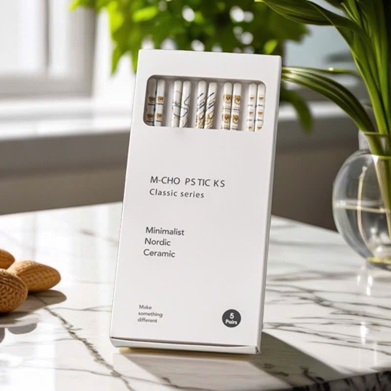  Đũa Sứ Hình Gấu 